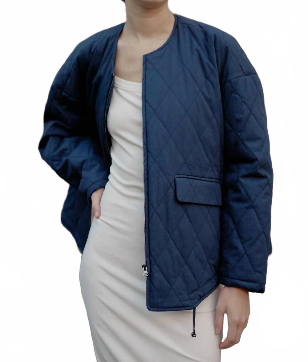 NEW MOD REF cotton-blend utility jacket in navy